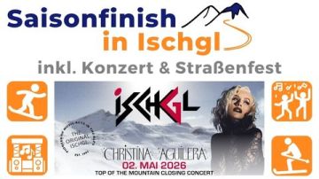 Saison-Finish in Ischgl<br>mit Christina Aguilera Konzert