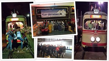 Straßenbahnparty in Düsseldorf